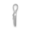 14k White Gold .02 carat Diamond Heart Pendant