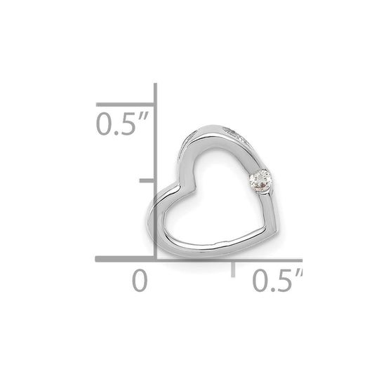 Diamond Heart Chain Slides