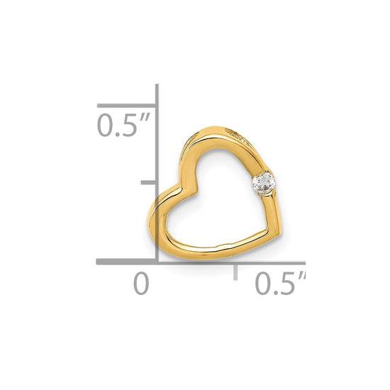 Diamond Heart Chain Slides