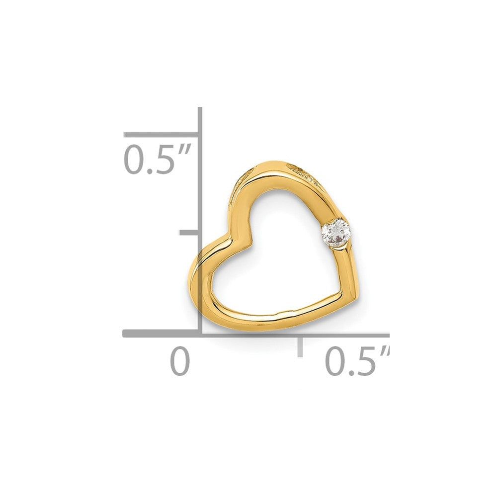 Diamond Heart Chain Slides