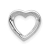 Gold Heart with Diamond Chain Slide