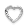 Gold Heart with Diamond Chain Slide