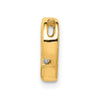 Gold Heart with Diamond Chain Slide