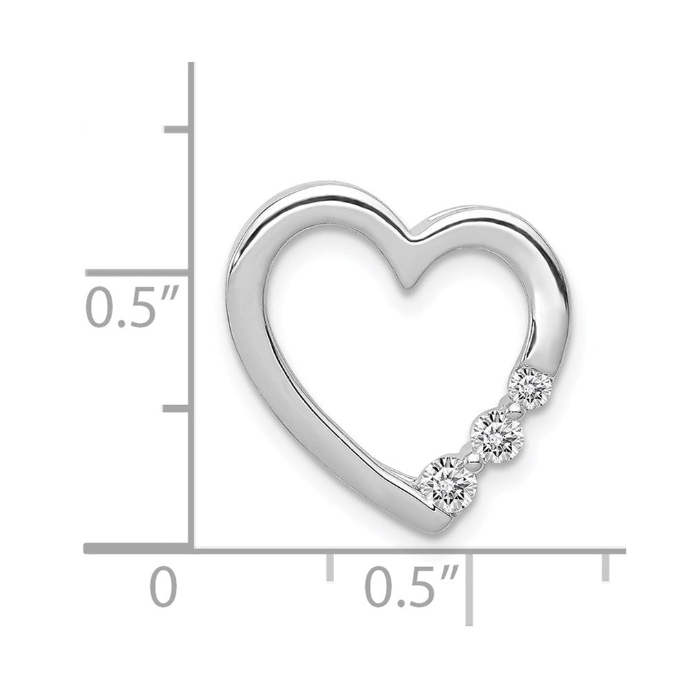 Diamond Heart Chain Slides