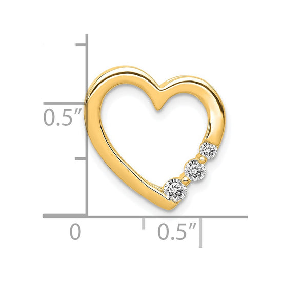 Diamond Heart Chain Slides