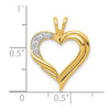 Diamond Fancy Heart Pendants