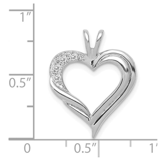 Diamond Fancy Heart Pendants