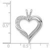 Diamond Fancy Heart Pendants
