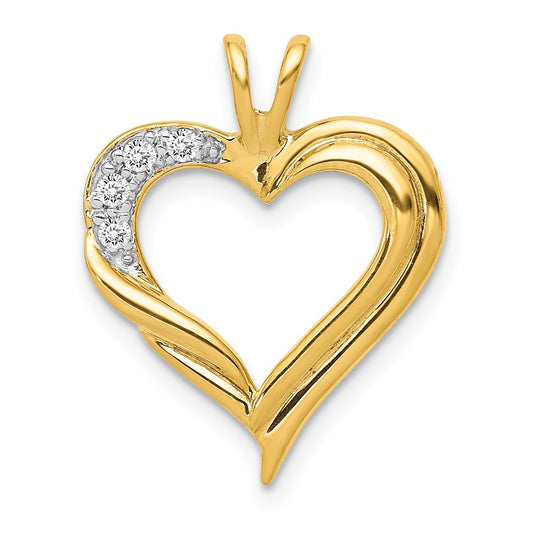 Diamond Fancy Heart Pendants