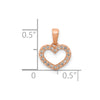 Gold Diamond Heart Pendant