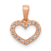 Gold Diamond Heart Pendant