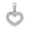 Gold Diamond Heart Pendant