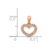 Gold Diamond Heart Pendant