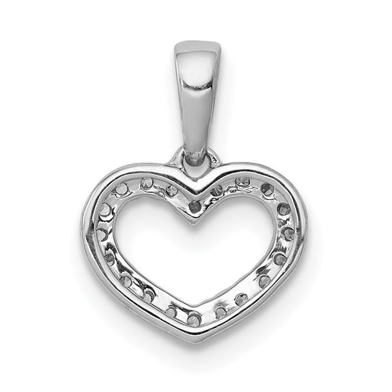 Gold Diamond Heart Pendant