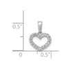 Gold Diamond Heart Pendant