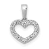 Gold Diamond Heart Pendant