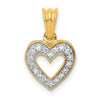 Diamond Heart Pendants