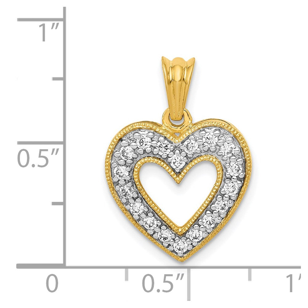Diamond Heart Pendants