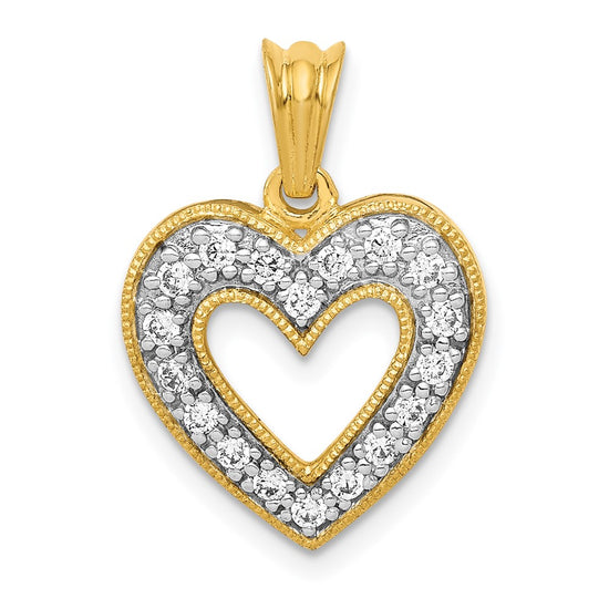Diamond Heart Pendants