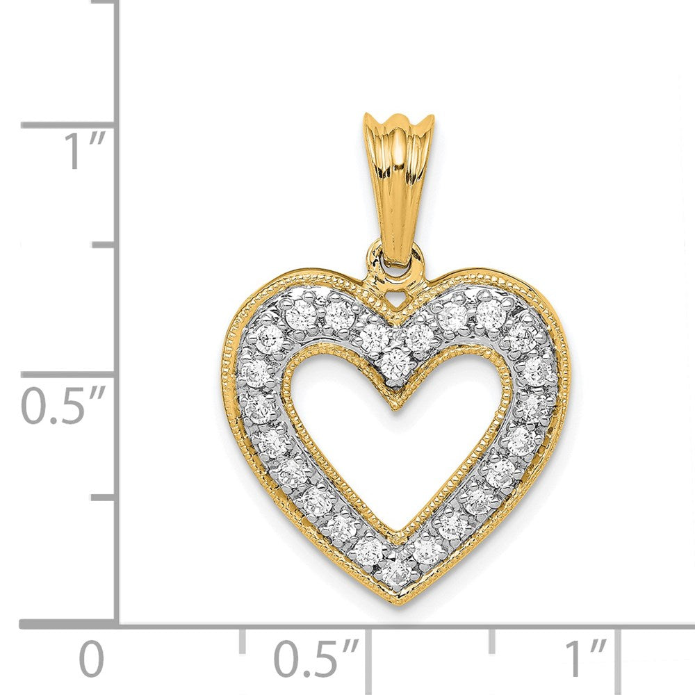 Diamond Heart Pendants