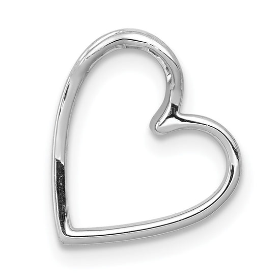 Gold Vintage Diamond Heart Chain Slide