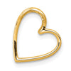 Gold Vintage Diamond Heart Chain Slide