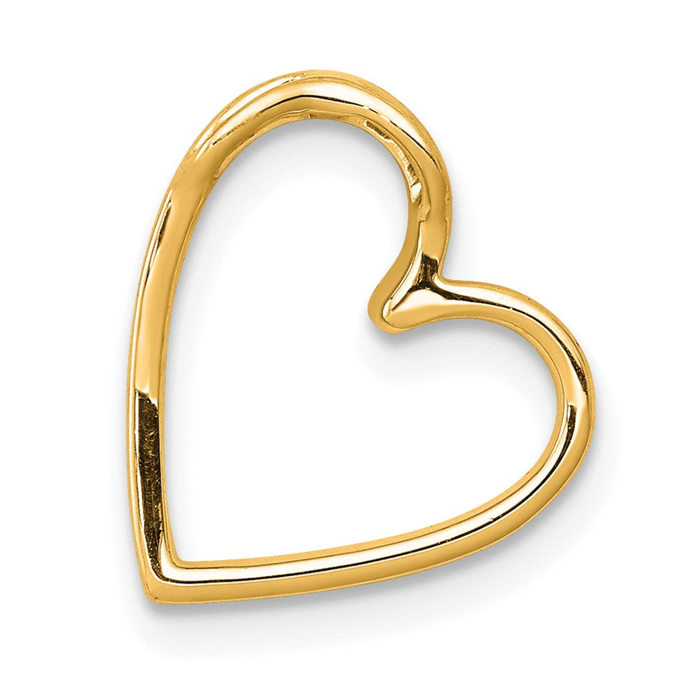 Gold Vintage Diamond Heart Chain Slide
