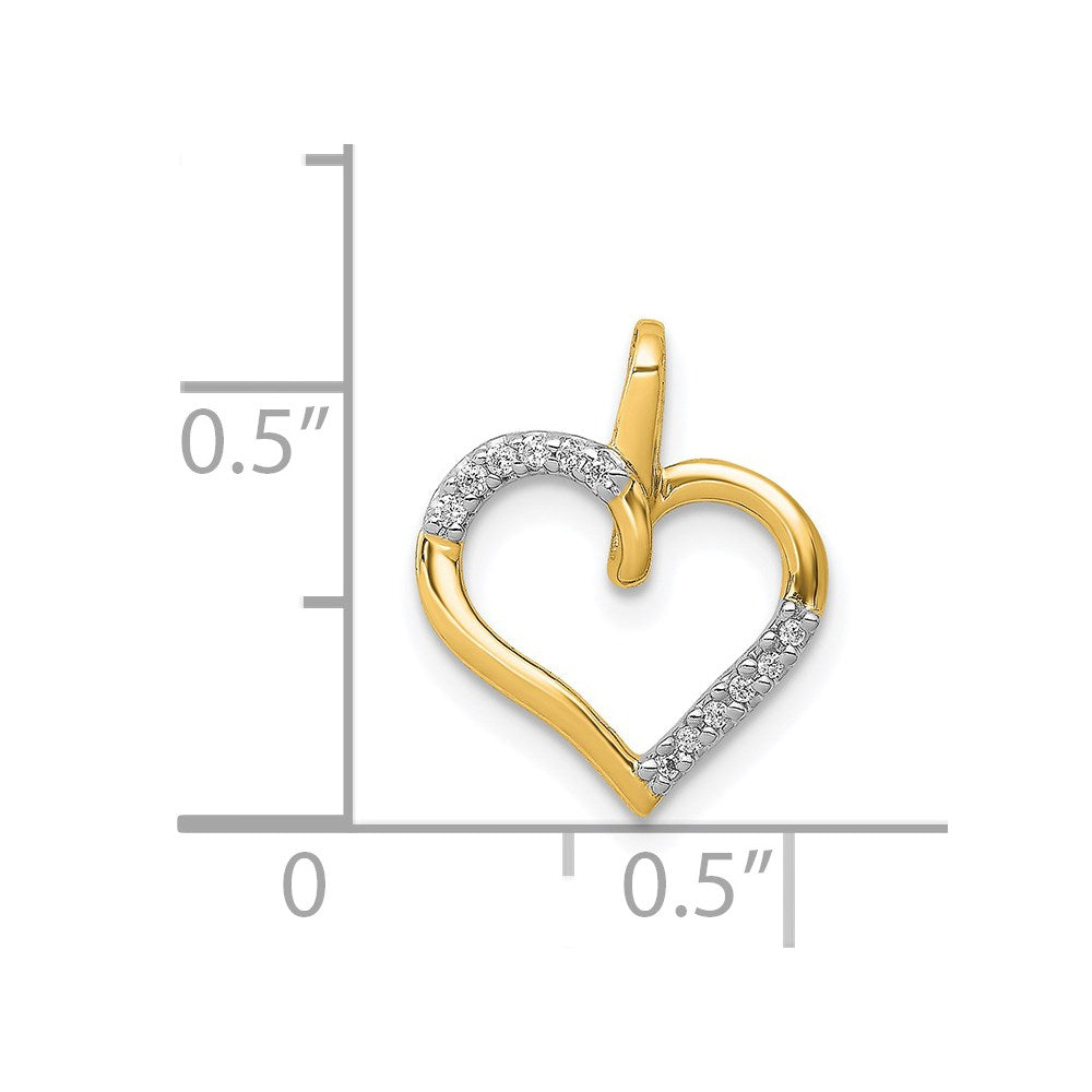 Diamond Heart Pendants