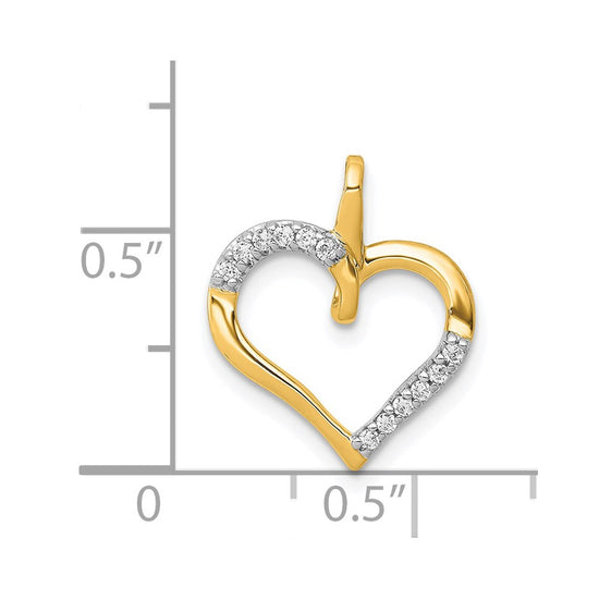Diamond Heart Pendants
