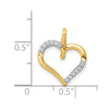 Diamond Heart Pendants