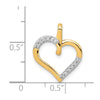 Diamond Heart Pendants