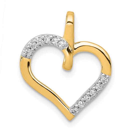 Diamond Heart Pendants
