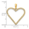14k 1/6 carat Diamond Heart Pendant
