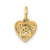 Gold Diamond Heart Pendant