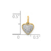 Gold Diamond Heart Pendant