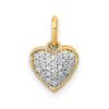 Gold Diamond Heart Pendant