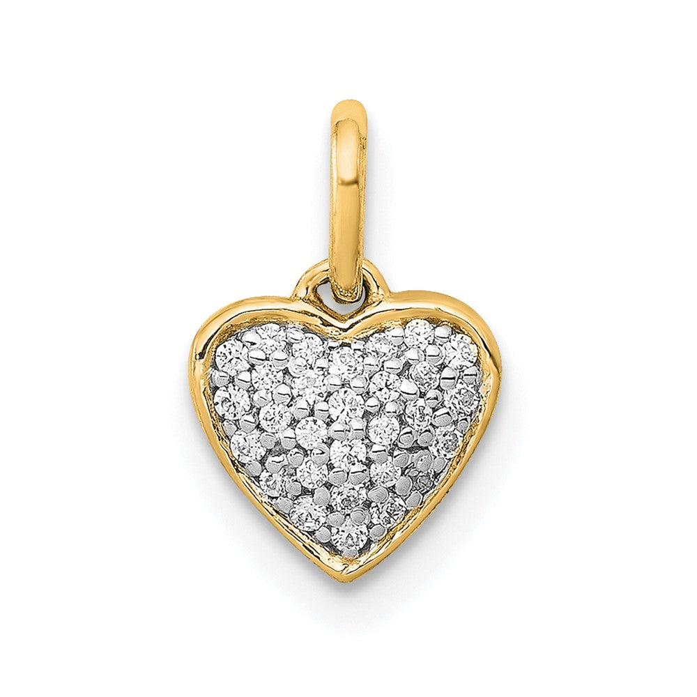 Gold Diamond Heart Pendant