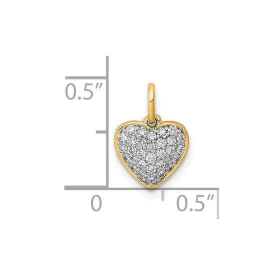 Diamond Heart Pendants