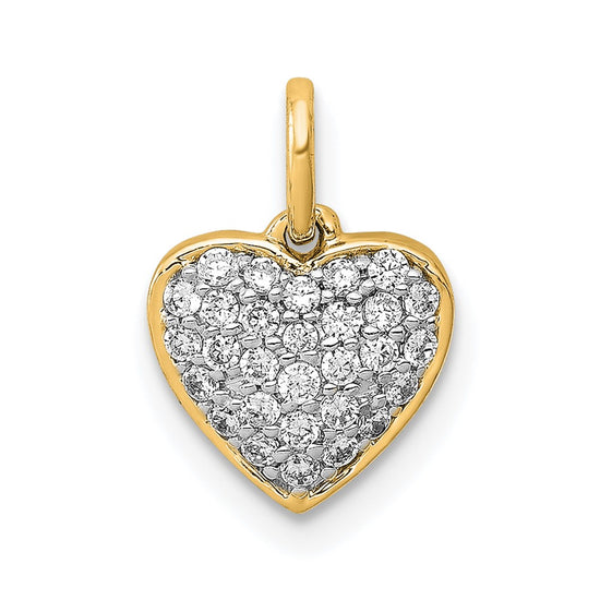 Diamond Heart Pendants
