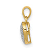Gold Diamond Heart Pendant