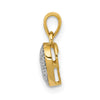 Gold Diamond Heart Pendant