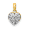 Gold Diamond Heart Pendant