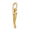 Gold Diamond Heart and Infinity Pendant