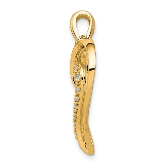Gold Diamond Heart Pendant
