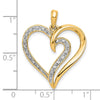 Gold Diamond Heart Pendant