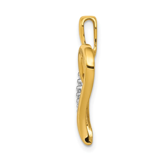 14k 1/10 carat Diamond Heart Pendant