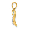 14k 1/10 carat Diamond Heart Pendant
