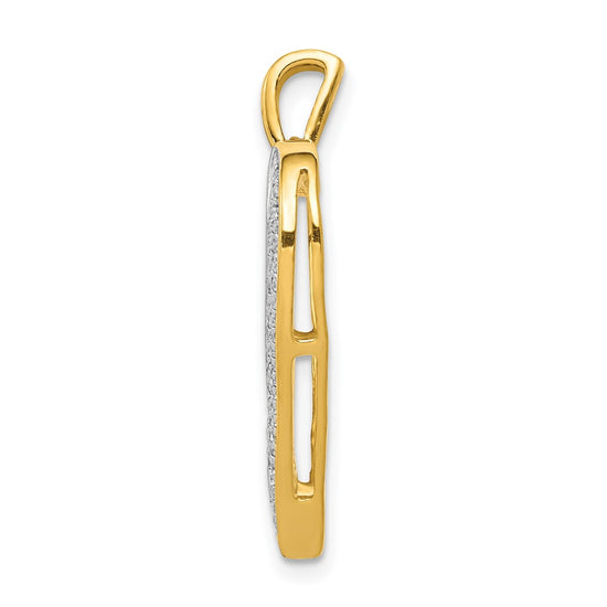 14k 1/4 carat Diamond Heart Pendant