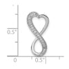 Diamond Freeform Heart Infinity Chain Slides