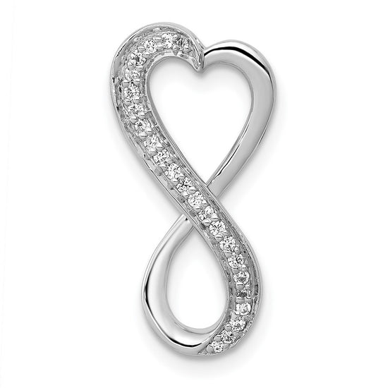 Diamond Freeform Heart Infinity Chain Slides